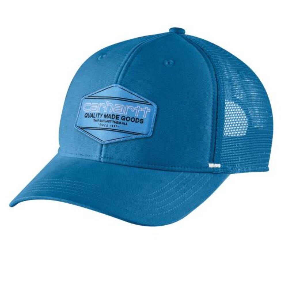 Carhartt Hat Men's Blue Baseball Cap Snapback Mesh Trucker C Force, NWT, OS